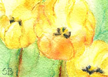 "Spring Flowers" by Sam Berta, Wauwatosa WI - Watercolor